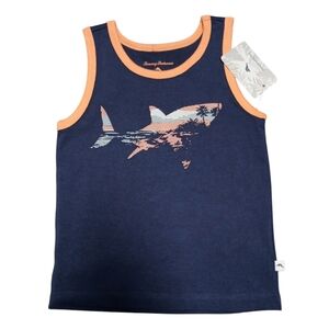 Tommy Bahama Kids tank top Size XS (4) Boys Blue/orange. Big shark